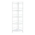 thumbnail image 5 of Convenience Concepts Xtra Storage Five-Tier Folding Corner Shelf in White Metal, 5 of 5