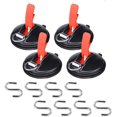 thumbnail image 1 of 4 Pack Vacuum Suction Cup Anchors,Heavy Duty Suction Cup Anchor with Securing Hook, 1 of 4