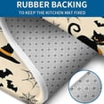 thumbnail image 4 of Black Cat Pumpkin Halloween Pattern Bathroom Rugs Sets 3 Piece,Toilet Cover Set,Absorbent Non Slip Bathroom Mats Sets with U-Shaped Contour Rug Toilet Rug Set, 4 of 5