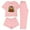 Pink, variant on REORIAFEE Wide Leg Lounge Pants for Women Christmas 3 Piece Pajama Short Sleeve Top and Shorts Santa Graphic Soft Sleepwear Dark Gray XS-2XL