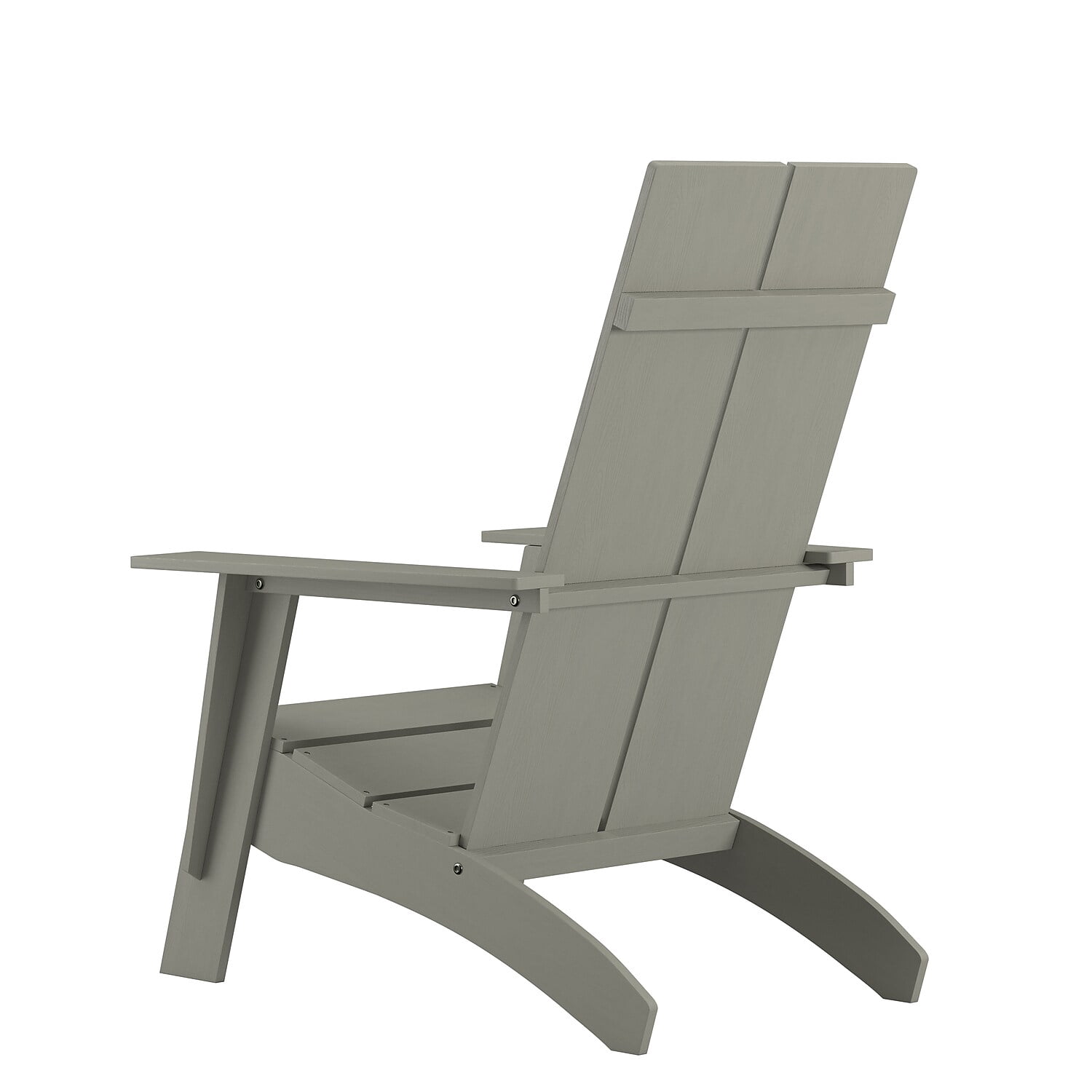 Flash Furniture Sawyer Poly Resin Wood Adirondack Chair - Gray