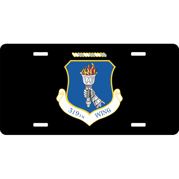 U.S. Air Force 319th Wing License Plate