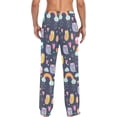 thumbnail image 4 of FREEAMG Men's Cotton Pajama Pants Lounge Sleep Pants Soft Sleepwear Pajama Bottoms with Pockets, 4 of 7