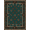 Teal Green Brown, Pattern 11, variant on ODIKA 8'x10' Washable Area Rug Durable, Non-Slip Bear Paw Print Woodland With Vintage Wood Grain Forest Border for Living Room, Under Sectional, Family