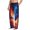 Black, variant on Red And Blue Fire Wolf Mens Soft Woven Cotton Elastic Waistband Sleep Pajama Pant Lounge Sleep Pant With Pockets And Drawstring-Small