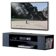 FITUEYES meuble TV bois Console TV meuble de rangement mural média Audio/vidéo centre de divertissement pour salon