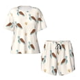 thumbnail image 4 of Naloa Sea Turtle Women's Short-Sleeved Pajama Set, Loungewear, Summer pajamas, Breathable Cozy - Small, 4 of 9