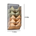 thumbnail image 3 of Bolsa de almacenamiento colgante gris para ropa interior de encaje, organizador de ropa interior para armario con 2 ganchos, 3 of 8