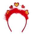 thumbnail image 4 of Regalos de San Valentín Diadema de corazón Accesorios para el cabello de mujer Hermosos accesorios para fotos Rojo, 4 of 9
