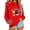 #0324-Red, variant on Uootdi Christmas Long Sleeve Sweatshirts for Gift Women Crewneck Christmas Gnome Wine Glass Cute Santa Hat Xmas Tree Graphic T-S hirts