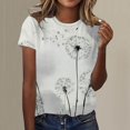 thumbnail image 2 of WEAIXIMIUNG T-Shirt à Manches Courtes Col Rond Imprimé pour Femmes Saint-Valentin, 2 of 5