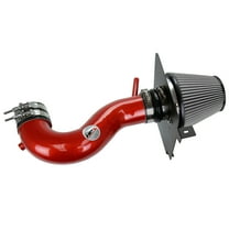 HPS Performance Red Shortram Air Intake Kit Heat Shield Cool Ram Compatible for 2009-2010 Dodge Challenger Charger 5.7L V8 Chrysler 300C 5.7L V8, 827-627R
