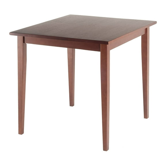 Winsome Wood Groveland Square Dining Table, Walnut Finish