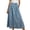 Light Blue, variant on Jane Wardrobe High Waist Pleated Swing Denim Midi Skirt Women Side Pocket Vintage Jean Skirt Plus Size 1PC M-XXXXL
