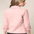 thumbnail image 4 of Made by Johnny Women‘s 3/4 Sleeve Blazer Open Front Cardigan Jacket Work Office Blazer S BLACK, 4 of 6
