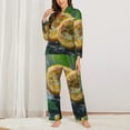 thumbnail image 2 of Balery Fresh Passion Fruit Still Life Pattern Pajama Sets for Women Long Sleeve 2 Piece Sleepwear Loungewear Sets Soft PJ's with Pockets Long Sleeve Comfy Pj Sets-Medium, 2 of 7