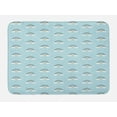 thumbnail image 1 of Rainbow Bath Mat, Simplistic Cartoon Clouds Repetitive Illustraiton, Plush Bathroom Decor Mat with Non Slip Backing, 29.5" X 17.5", Pale Blue Blue Violet, by Ambesonne, 1 of 2