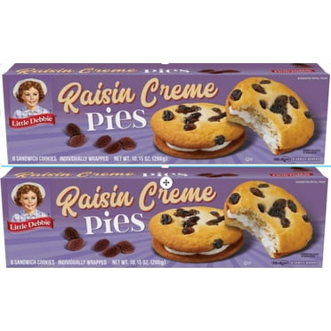 Little Debbie Raisin Creme Pies, 8 ct, 10.15 oz - Walmart.com