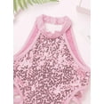 thumbnail image 6 of CHICTRY Girls Sequined Gymnastics Leotard Strappy Waist Dance Costume, 6 of 7