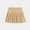 Khaki, variant on Girls Pleated Mini Skirt High Waist School Uniform Skirts with Bulit-in Short (Navy 17-18 Years)
