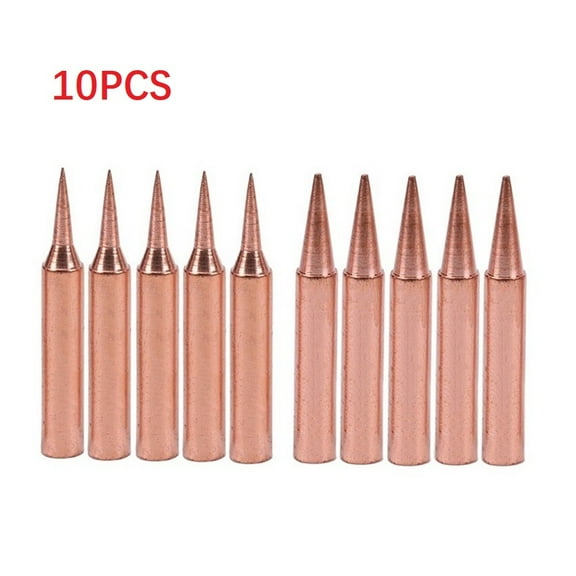 10 Pcs Copper Soldering iron tips 900M-T Free for Saike 936 852d 