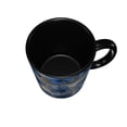 thumbnail image 5 of Cobalt Blue Flowers Coffee Mug Fun Custom Ceramic Mugs 11oz Black, 5 of 5