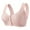 Pink, variant on yievot Womens Front Closure Bras No Underwire Padded Full Coverage Wireless Bras Push Up Wirefree Bras for Older Women Soft Everyday Bra