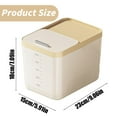 thumbnail image 3 of Airtight Rice Dispenser Container Push-Pull Window Design Sealed Grain Storage with Measuring Scale Large Capacity Kitchen Pantry Organizer Moisture-Proof, 1 Storage Container, 3 of 9
