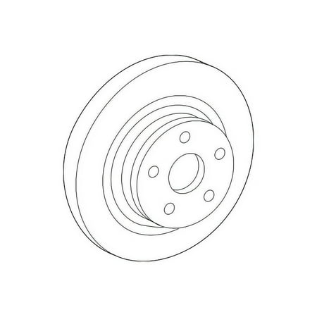 Genuine OE Mercedes-Benz Disc Brake Rotor - 212-423-04-12