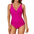 thumbnail image 2 of Women's SlimPleated Gathering Swimsuit - S-XXL, 2 of 5