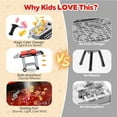 thumbnail image 3 of Kids BBQ Grill Playset, Kitchen Playset with Smoke Sound Light and Wheel, Movable Pretend Play Toy Grills Kitchen Set for Kids Ages 4-8, 2-Layer Outdoor Cooking Toys for Toddlers 3-5 Birthday Gifts, 3 of 9