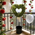 thumbnail image 6 of Gmogad 2.5 Ft Heart Shaped Topiary Tree with Pot, Artificial Boxwood Decoration with White Bow for Valentines Day and Wedding Decor, Indoor Outdoor Romantic Display for Home Porch and Garden, 6 of 8