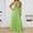 Green, variant on Wedding Dress Women's Long Skirt Suit Set Elegant Dressy Casual Outfit Sleeveless Maxi Dress With Straps Versatile For Daily Wear