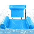 thumbnail image 1 of pitrice Inflatable Floating Row Backrest Inflatable Floating Bed Durable Portable Water Recreation Lounge Chair, 1 of 7
