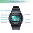 thumbnail image 1 of Big Cargo Net Unicorn Sports Electronic Watch Match Male And Female Square Student Led Watch Waterproof, 1 of 4