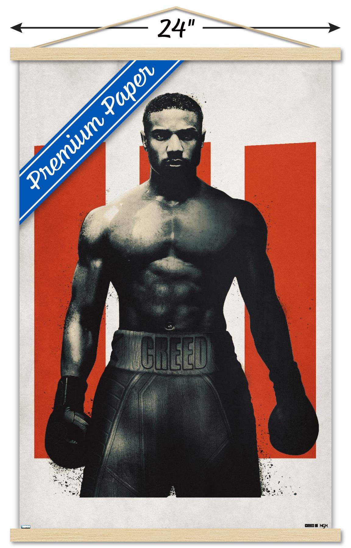 Creed III - Adonis Fight Wall Poster with Magnetic Frame, 22.375" x 34"