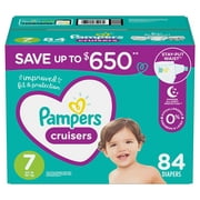 Pampers Cruisers All Night Protection Diapers, Size 7, 84 Ct.