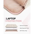 thumbnail image 4 of Funda para portátil BAGSMART de 15-16 pulgadas acolchada para mujer, color beige, 4 of 9
