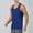 Navy, variant on SSAAVKUY Men's UPF 50+ Tank Top Quick Dry Summer Workout Muscle Sleeveless Shirts for Swim Beach Bodybuilding T Shirts White M