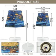 YAZAOO Table Lamp Creative Celestial Garden Pattern Simple Pattern Night Light