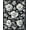 Gray, Pattern 2, variant on ODIKA 4'x6' Machine Washable Non-Slip Area Rug, Midnight Bloom Hallway Accent High Traffic Rug, White, 217553