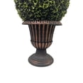 thumbnail image 4 of 24" Boxwood Topiary Ball in Urn Container, Artificial Faux Plant Greenery Arrangement for Indoor and Outdoor, Bronze Pot, 4 of 6