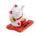 thumbnail image 4 of Uadme Solar Powered Cute Waving Cat, Good Luck Wealth Welcoming Cats Home Display Car Decor(White), 4 of 8