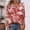 Red, variant on Vetsdori Womens Tops Three Quarter Sleeve Tunic Pullover Button up Dressy,Graphic Trendy Lightweight T-shirts for Womens Summer