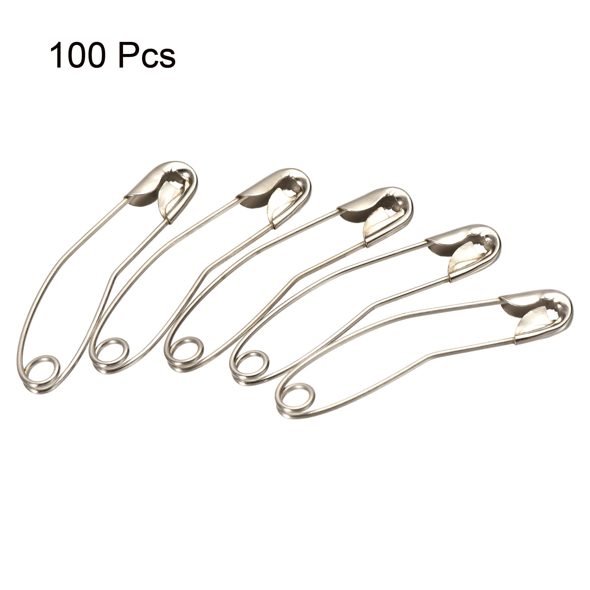 Uxcell 2.17 Inch Large Metal Sewing Pins Safety Pins for Office Home Gold  Tone 15 Pack 