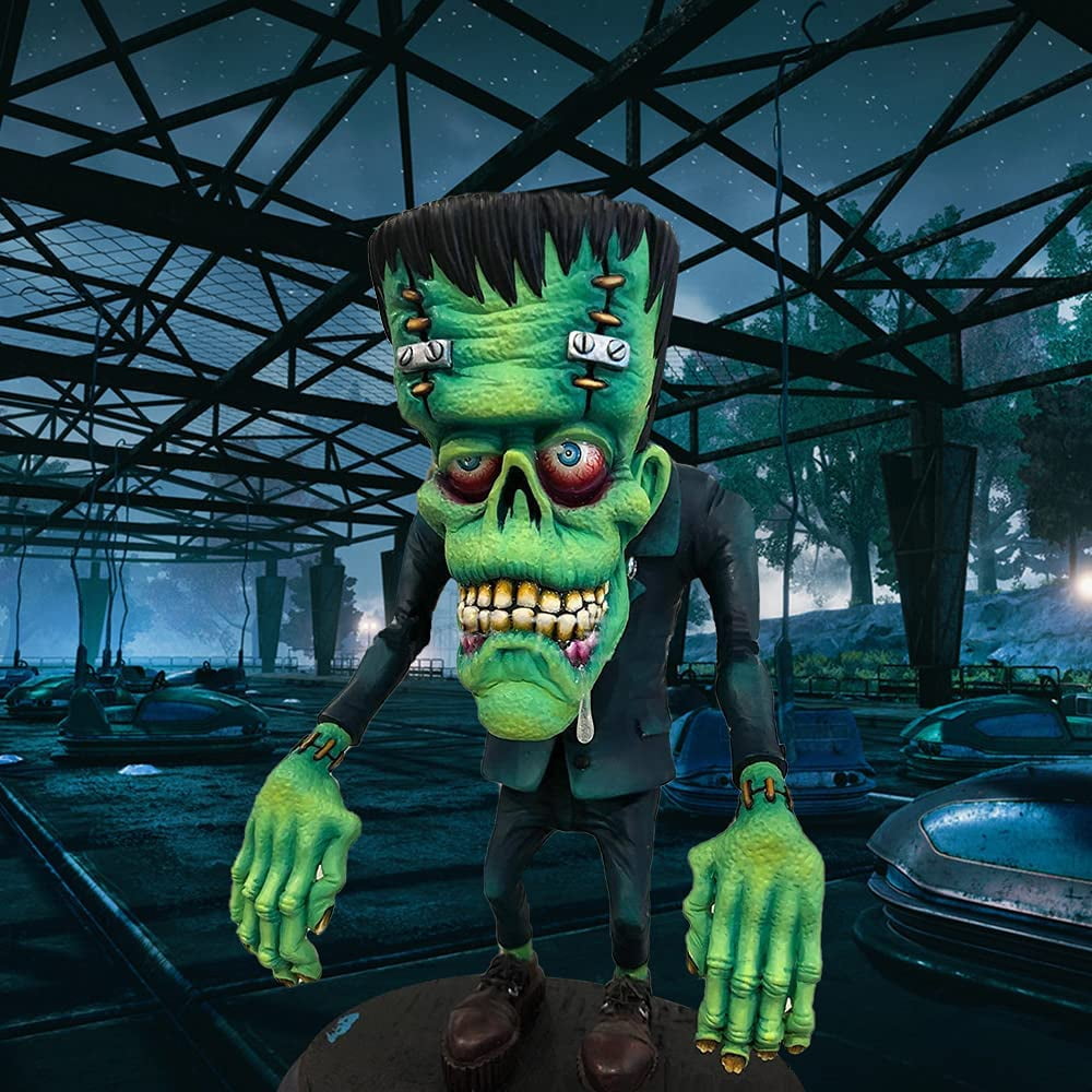 Angry Big Mouth Monster Statue,Angry Monster Freak-Spooky