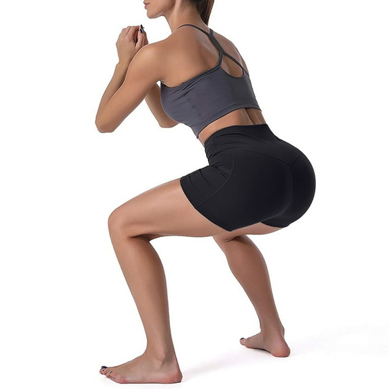 Pxiakgy yoga pants women Yoga Waist Workout Running High Shorts