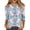Blue, variant on Womens Easter Shirts Crew Neck Colored Eggs Print Shirts 3/4 Length Sleeve Family Gifts Casual Tops Loose Fit Soft Dressy Tee, #01 Royal Blue, XL