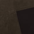 thumbnail image 6 of AZZCIA Coffee Brown Faux Suede Room Darkening Grommet Curtain Panels, 2 Panels, 55"W x 84"L, 6 of 6