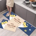 thumbnail image 2 of Alfombra de cocina, alfombra de cocina, alfombra de sala de estar, alfombra de mesita de noche larga, alfombra de pasillo, alfombra de baño, alfombra de entrada, lavable, 2 of 5
